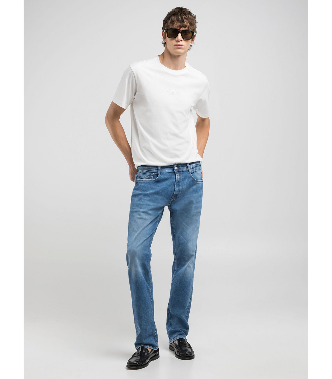 コンフォートROCCO オーガニックコットンストレッチデニム 詳細画像 ブルー 3